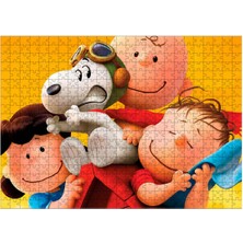 Bedeko Ahşap Mdf Puzzle Yapboz Snoopy ve Charlie Brown 500 Parça 50*70 cm