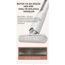 Titak Taşınabilir Mini Mop Tek Dokunuşla Kendinden Sıkmalı Mini Temizlik Paspası || Mutfak-Araba-Banyo-Camlarda Kullanım