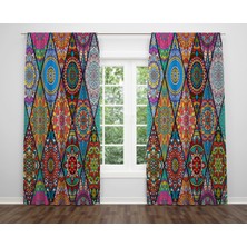 Alban Home Modern Temalı Dijital Baskı Çift Kanat Fon Perde 140X250