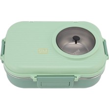 Vagonlife Bento 1100ML Lunchbox Yeni Koleksiyon Tek Katlı Çelik Sefer Tası Kaseli Yemek Kutusu