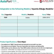 Fiat Doblo Yeni Model için Ön Sol Cam Tamir Seti