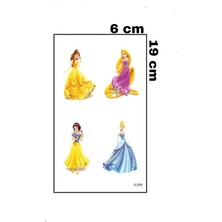 Mecit Tuhafiye Pamuk Prenses Sinderella Rapunzel Çocuk İçin Geçici Dövme