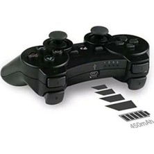 Double Titreşimli Ps3 Bluetooth Oyun Kolu Uyumlu Kablosuz Analog Gamepad Joystick Oyun Kolu