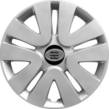 MYldrm Toyota Yaris 14 Inç Jant Kapağı Amblemli Gri 4'lü Takım 105