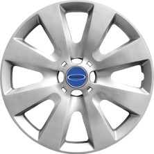 MYldrm Ford Focus 15 Inç Uyumlu Jant Kapağı Amblemli Gri 4'lü Takım 110