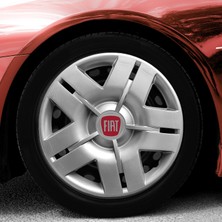 MYldrm Fiat Egea 14 Inç Jant Kapağı Amblemli Gri 4 Adet 1 Takım 103