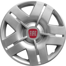 MYldrm Fiat Egea 14 Inç Jant Kapağı Amblemli Gri 4 Adet 1 Takım 103