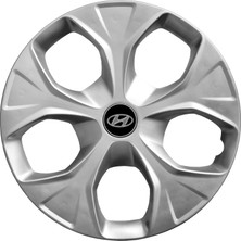 MYldrm Hyundai I30 15 Inç Jant Kapağı Amblemli Gri 4 Adet 1 Takım 113