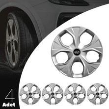 MYldrm Hyundai I30 15 Inç Jant Kapağı Amblemli Gri 4 Adet 1 Takım 113