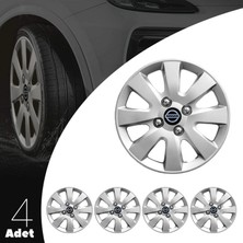 MYldrm Nissan Micra 15 Inç Uyumlu Jant Kapağı Amblemli Gri 4 Adet 1 Takım 127