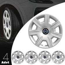 MYldrm Nissan Micra 15 Inç Uyumlu Jant Kapağı Amblemli Gri 4 Adet 1 Takım 142