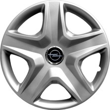MYldrm Opel Corsa D 14 Inç Uyumlu Jant Kapağı Amblemli Gri 4 Adet 1 Takım 118