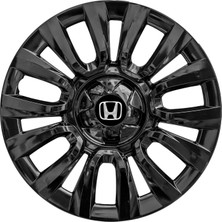 MYldrm Honda Civic 15 Inç Uyumlu Jant Kapağı Amblemli Piano Black 4 Adet 1 Takım 206