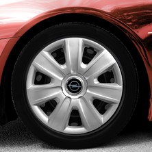 MYldrm Opel Vectra 14 Inç Uyumlu Jant Kapağı Amblemli Gri 4 Adet 1 Takım 108