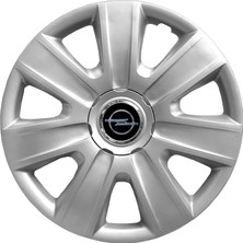 MYldrm Opel Vectra 14 Inç Uyumlu Jant Kapağı Amblemli Gri 4 Adet 1 Takım 108