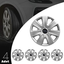 MYldrm Opel Vectra 14 Inç Uyumlu Jant Kapağı Amblemli Gri 4 Adet 1 Takım 108