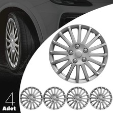 MYldrm Seat Ibiza 13 Inç Jant Kapağı Amblemli Gri 4'lü Set 134