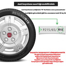 MYldrm Fiat Ducato 16 Inç Jant Kapağı Amblemli Gri 4'lü Takım 153