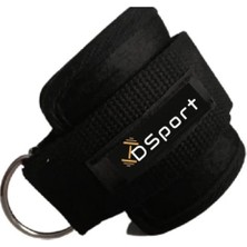 DSport D-ring Ankle Strap – Ayak Bileği Fitness Çalışma Kemeri Kabel Egzersizleri Için (1 ÇİFT)