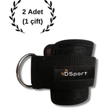 DSport D-ring Ankle Strap – Ayak Bileği Fitness Çalışma Kemeri Kabel Egzersizleri Için (1 ÇİFT)