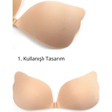 D Kit Boutique Dolgunlaştırıcı ve Toparlayıcı Önden Kopçalı Sütyen Ten