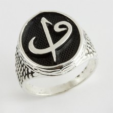 Feryal Elif Vav Metal Erkek Yüzük