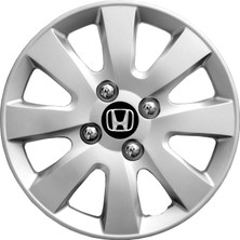 MYldrm Honda Jazz 14 Inç Uyumlu Jant Kapağı Amblemli Gri 4'lü Takım 137
