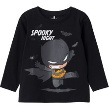 Name It Batman Baskılı Uzun Kol Çocuk Sweatshirt - Yumuşak ve Rahat