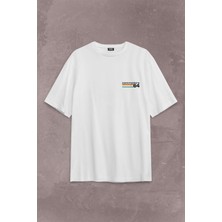 Kendim Seçtim Commodore 61 C64 Logo Antika Bilgisayar Sırt Ön Baskılı Oversize Tişört T-Shirt