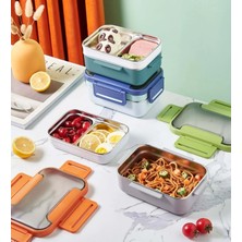 Vagonlife Bento 1200ML Çok Renkli Lunchbox Yeni Koleksiyon 2 Katlı Çelik Sefer Tası Yemek Kutusu