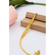 Latif Kuyumcu 22 Ayar Altın Bileklik Füzyon Döküm Taşsız Kadın Bileklik