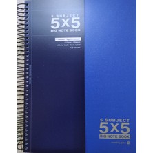 5x5 Kareli Defter (KIRMIZI - MAVİ)