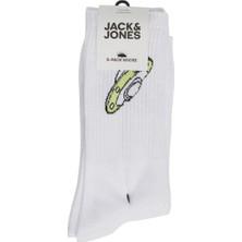 Jack & Jones Jacathletic Space Tennis Socks 5 Pack Unisex Yeşil Çorap 12240536-Green