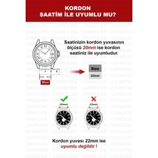 TECHTONİC Samsung Galaxy Watch 3 (41MM) - Watch 1 (42MM) Uyumlu Hasır Dokuma Silikon Kordon