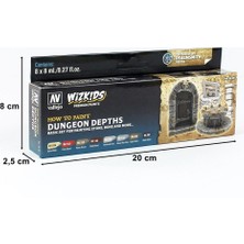Vallejo 80251 8x8 Ml. Dungeon Dephts, Wizkits Serisi Model Boyası Seti