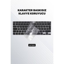 TECHTONİC Macbook Air 2020 13 Inc M1 A2337 / A2179 Uyumlu Türkçe Q Klavye Slim Klavye Koruyucu Kılıf