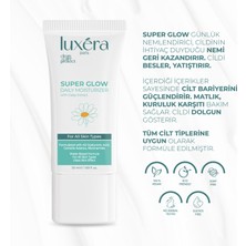 Luxera Paris Yoğun Nemlendirici, Ton Eşitleyici, Yatıştırıcı, Onarıcı Su Bazlı Günlük Krem 50 ml (Papatya, Centella, Ha, Niacinamide)