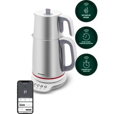 Homend Royaltea Smart 1790H Inox Konuşan Çay Makinesi (Wi-Fi)