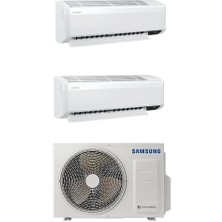 Samsung Wind Free (AJ050TXJ2KH/EA) 7+18 BTU Iç 5,2 Kw Dış Ünite A+ 12610 BTU 1+2 Sistem Multi Inverter Duvar Tipi Klima