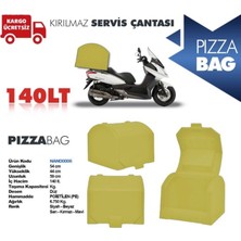 Stuning Motosiklet Pizza Taşıma Çantası 140 Litre Sarı