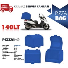 Stuning Motosiklet Pizza Taşıma Çantası 140 Litre Mavi