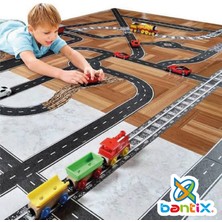 Bantix Otobant Eğitici Ve Eğlenceli Yol Yapım Road Tape  TRAFİK OYUN BANDI 7 CM EN 10 METRE UZUNLUK