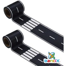 Bantix Otobant Eğitici Ve Eğlenceli Yol Yapım Road Tape Oyun Bandı 70 Mm En 20 Metre Uzunluk TRAFİK OYUN BANDI