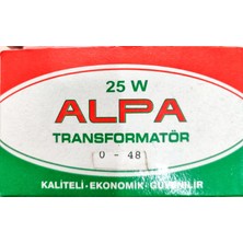 ALPA 25W Trafo (Kademeli) - 0-12-18-24-32-36-42-48V