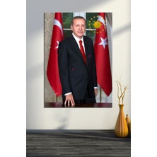 Morfil Sanat Atölyesi Recep Tayyip Erdoğan Başkan Erdoğan Rte Kanvas Tablo (7 Farklı Ölçü)