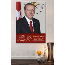 Morfil Sanat Atölyesi Recep Tayyip Erdoğan Başkan Erdoğan Rte Kanvas Tablo (7 Farklı Ölçü)