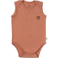 Little Gusto Ayarlanabilir Çıtçıtlı Atlet Pembe Organik Pamuk Gusto Baskılı