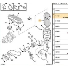 Psa Peugeot 405 Citroen Partner 106 Hava Filtresi 1444.ST (SA371-144485)