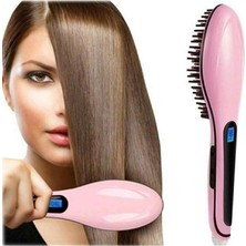 Aktif Market Profesyonel Elektrikli Saç Düzleştirici Tarak Fast Hair Straightenerr Pembe Tarak