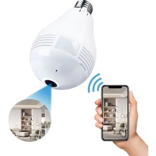 Megamus Ampul Kamera Wifi V380 App Mini Güvenlik Ip Vr Bulut Depolama 360 Derece Panoramik Kamera